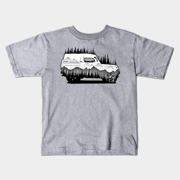 Offroad Art Kids T-Shirt by Bongonation